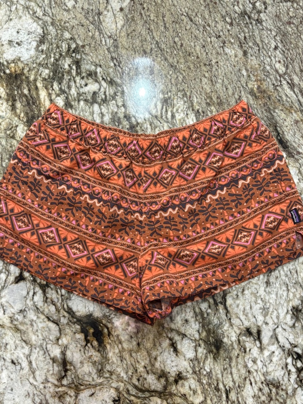 Patagonia Barely Baggies 2.5" Aztec Print Shorts